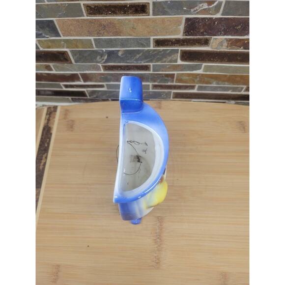 Vintage Wall Pocket Vase, Potbelly Stove with Fruit Design - Picture 4 of 5